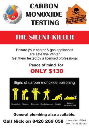 N K Plumbing & Gas fitting Pic 3 - Dont forget to get those gas appliances tested coming up to winter