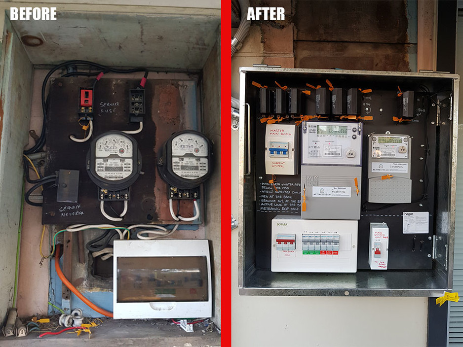 Izco Electrical Pic 1 - Upgrading a electrical switchboard