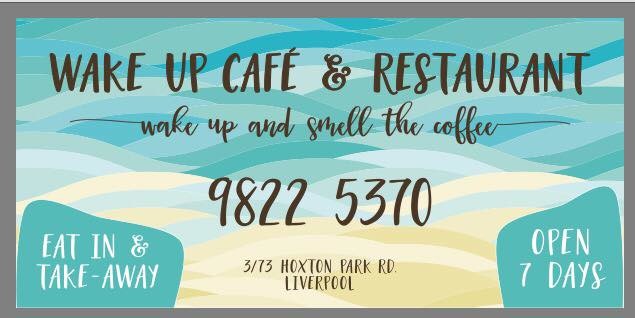 Wake Up Cafe Pic 1 - look out for our sign come in and enjoy yummy food and great coffee