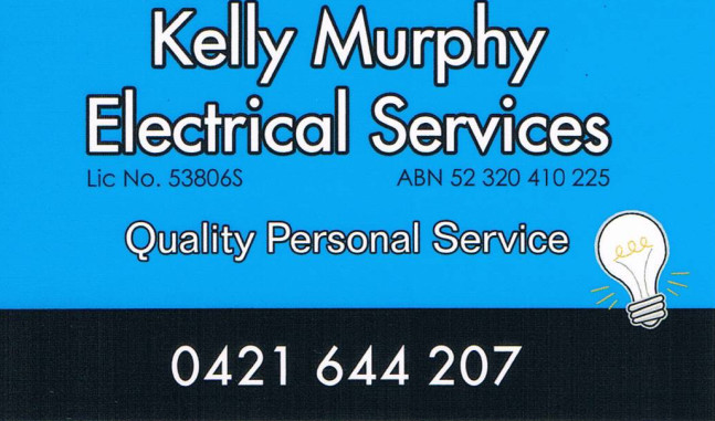 Kelly Murphy Electrical Services Pic 1 - business card