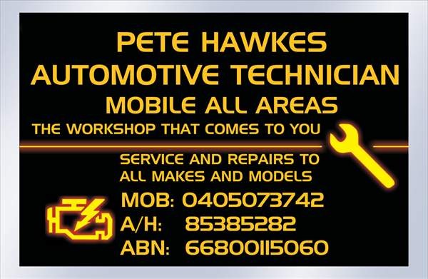 PETE HAWKES AUTOMOTIVE TECHNICIAN Pic 1