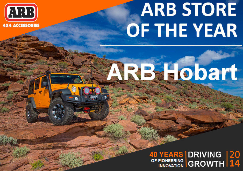 ARB Hobart Pic 1 - 2014 Australian store of the year ARB Hobart