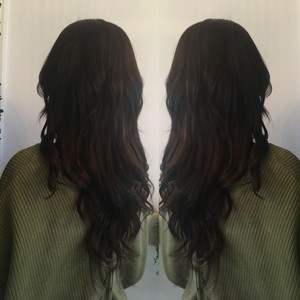 50 Shades Of Blonde Pic 5 - Glossy Dark Brown Full head of colour soft curls