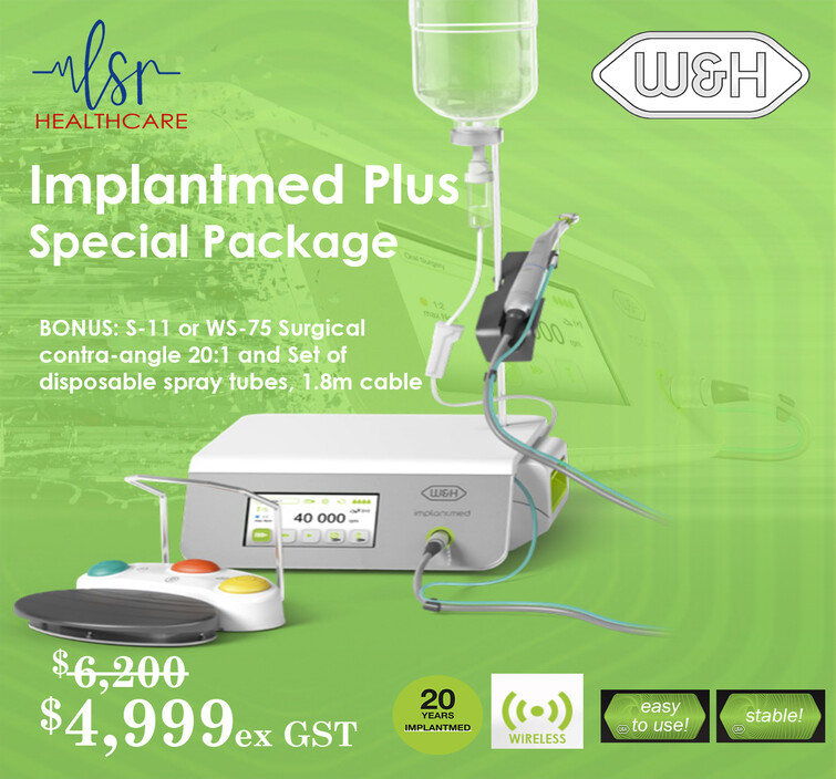 Mindray Accessories Pic 1 - WH Implantmed Plus Special Package Limited Special Discount Offer Implantmed knows what surgeons and implantologists need Technical features and maximum reliability make Implantmed a gamechanger in implantology