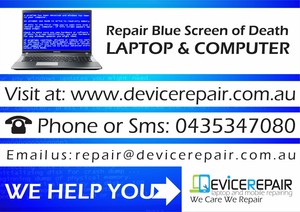 Device Repair Pic 2 - BLUE SCREEN OF DEATH