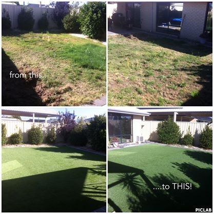 OASIS Lawns & Landscapes Pic 1 - installation of fake grass