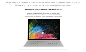 The HelpDesk Pic 3 - HelpDesk is an authorised supplier of Microsoft Surface range of products Get a free comparison quote on your order before you buy Call 1300085222