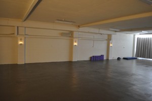 Harlow Hot Yoga Pic 2 - Chic warehouse style studio that is ultra spacious and has a delightful ambience