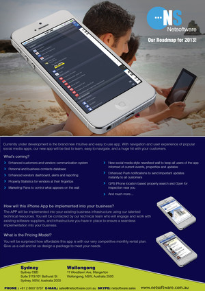 Netsoftware Pic 2 - Roadmap 2013 New intuitive and Best User Experience