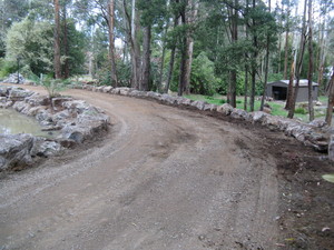 PD Landscaping Pic 4 - Man made lake and rock edging