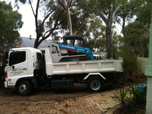 PD Landscaping Pic 3 - Truck and bobcat