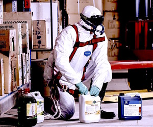 Melbourne Forensic Cleaning Pic 3 - Crime Scene Cleaner Technician in Hazmat Suit