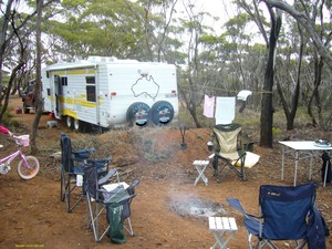 Freedom Caravans Pic 4 - This is our van I built for our family trip around Australia Great little camp spot near Ravensthorp