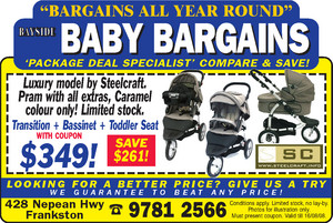 Bayside Baby Bargains Pic 3 - SC Transition Super Specials