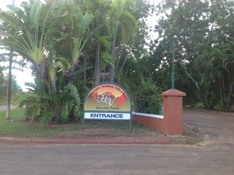 Hidden Valley Caravan Park Pic 1 - Hidden Valley Caravan Park Entrance