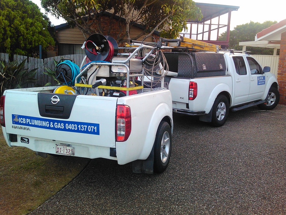 Pressure Cleaning and plumbing icb Pic 1 - Ute and Trailor with Honda jet rodder cleaner