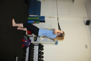 Better Life PT Studio Pic 5 - Woman training he upper back muscles to improve her posture