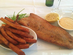 Nobles Restaurant Pic 4 - Barramundi sweet potato chips