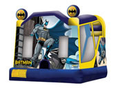 Bounce 4 Fun Pic 1 - batman combo castle measures 5m x 5m inbuilt slide and basketball hoop