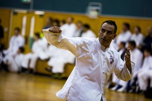 Chans Martial Arts Pic 4 - Shane Laoshi at his Black Belt Grading 2014