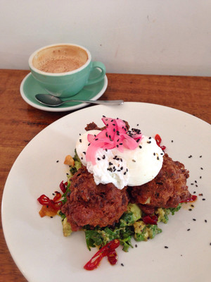 Gardiner and Field Pic 5 - Corn cauliflower and haloumi fritters