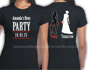 Ada Wedding Accessories Pic 3 - Personalized Custom Printed Bridal Party TShirts and Singlets