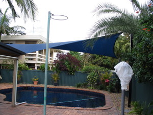 True-Blue Shades & Sails Pic 3 - Keeping a nice temperature to the pool