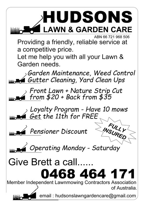 Hudsons Lawn & Garden Care Pic 1