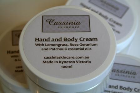 Cassinia Skincare Pic 1 - 5 blends of handbody cream