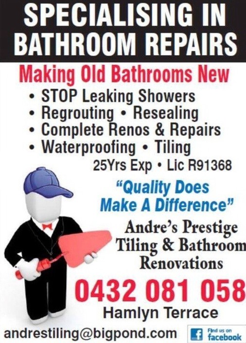 Andre's Prestige Tiling & Bathroom Renovations Pic 1 - Call or text your inquiry