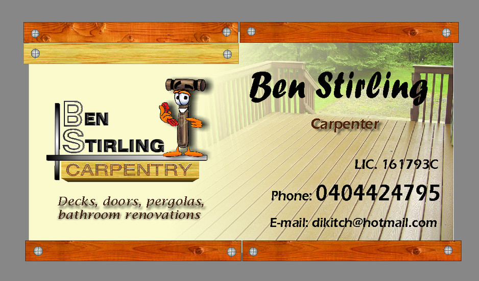 B STIRLING CARPENTRY Pic 1