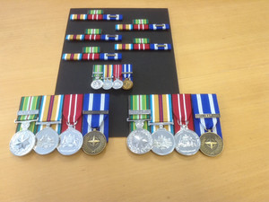 A Medal Mounting & Ribbon Bar Service Pic 5 - Full size Medals Miniature Medal set and Ribbon Bars woman to wear