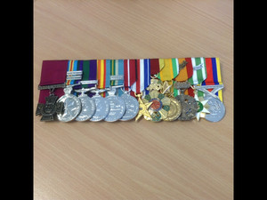 A Medal Mounting & Ribbon Bar Service Pic 4 - Victoria Cross Medal set Replicas