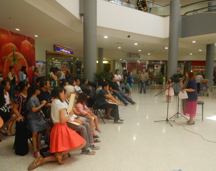 Blossom Music School Pic 1 - Our Christmas Concert at Bass Hill shopping centre in 2013