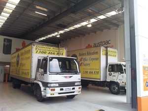 Transcorp Removals & Storage Pic 5 - Removal Trucks at Storage