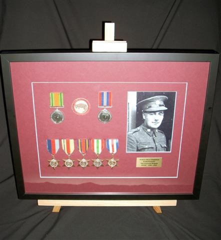 Bluegum Framing Pic 1 - War Medals and Patches