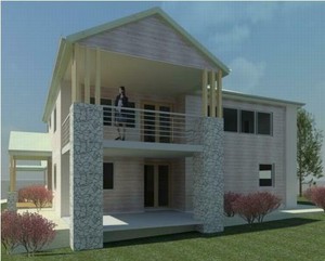 J S Home Design Pic 2 - Sample of external render of proposed residence