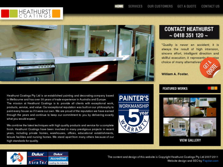 Heathurst Coatings Pic 1 - Painters and Decorators Melbourne