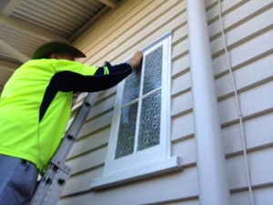 Mega Services Pty Ltd Pic 2 - We take extra care by taping up badly leaking windows before we start cleaning