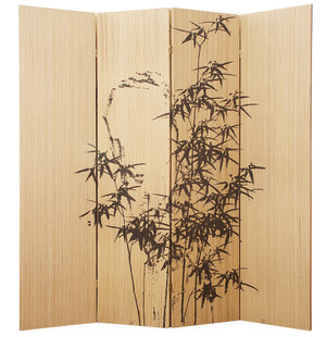 The Screen Shop Pic 2 - Bamboo 4 panel screen also made from bamboo matchstick has the same design on both sides Beautiful for home or office