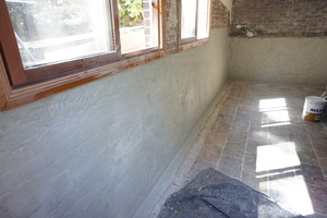 Watershield Pic 4 - Remedial Work Stopping water entering this room that is build half in the ground