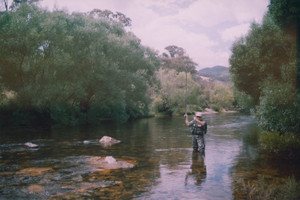 Boutique Motel Sefton House Pic 3 - Tony From Tumut Fly Fishing doing Trout Fly Fishing lessons on the Tumut River