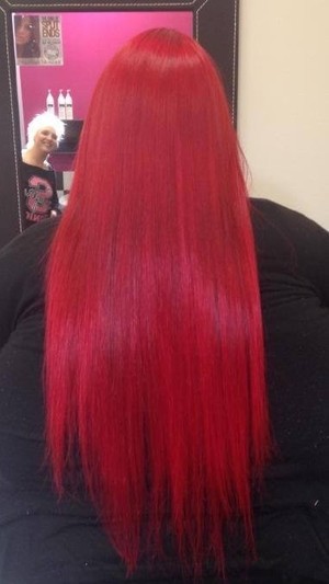 Bombshell Hair & Beauty Pic 5 - Colour done with crazy color and full head of 22 tape extensions