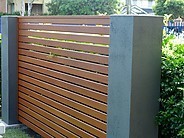 Dunn & Farrugia Fencing and Gates Pic 4 - Aluminium TimberSLAT fencing