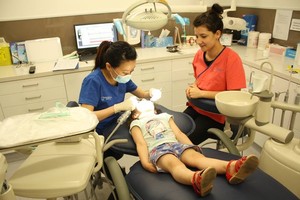 Doncaster Hill Dental Pic 5 - Mirellas first dental visit and she has done a wonderful job We have built a strong foundation for her gum and teeth