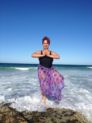 Crystal Healing Yoga Pic 4 - Yoga by the sea