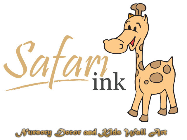 Safari Ink Pic 1 - nursery wall art and decor