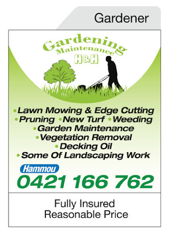 H&H Gardening Pic 1 - Fully insured and reasonable price North shore and Hornsby area