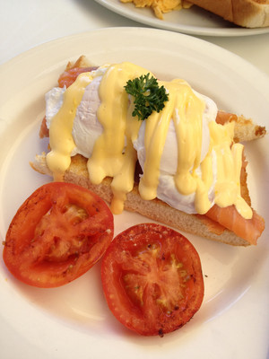 Steam Pic 2 - Eggs Benedict with smoked salmon