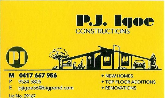 P J Igoe Constructions Pic 1 - business details